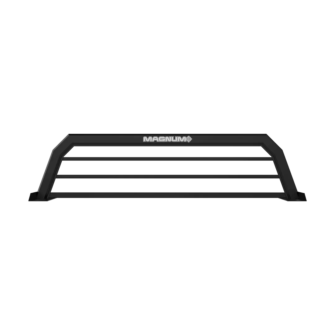 18SBNBROB – MAGNUM TRUCK Headache Rack, Louvered Powder Coated Matte Black Aluminum With Two Bolts For 18 Inch Rack S...